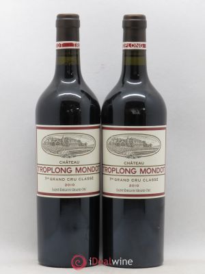 Château Troplong Mondot 1er Grand Cru Classé B  2010 - Lot of 2 Bottles