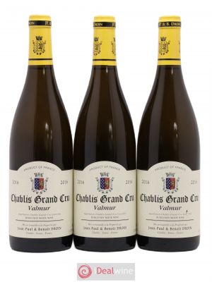 Chablis Grand Cru Valmur Jean-Paul & Benoît Droin (Domaine)  2016 - Lot of 3 Bottles