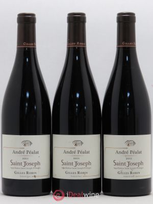 Saint-Joseph Andre Pealat Domaine Gilles Robin (no reserve) 2011 - Lot of 3 Bottles