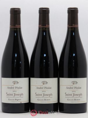 Saint-Joseph Andre Pealat Domaine Gilles Robin (no reserve) 2012 - Lot of 3 Bottles
