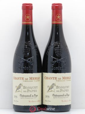 Châteauneuf-du-Pape Bosquet des Papes Chante Le Merle Vieilles Vignes  2016 - Lot of 2 Bottles