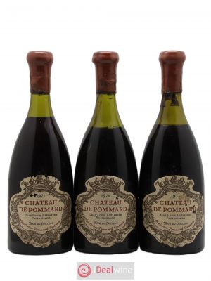 Pommard Château de Pommard  1971 - Lot of 3 Bottles