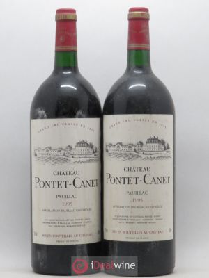 Château Pontet Canet 5ème Grand Cru Classé  1995 - Lot de 2 Magnums