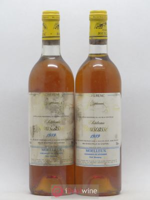 Pacherenc du Vic-Bilh Vendanges de décembre Château Bouscassé - Alain Brumont 1989 - Lot of 2 Bottles