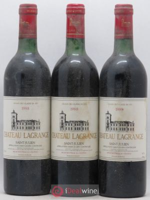 Château Lagrange 3ème Grand Cru Classé  1988 - Lot de 3 Bouteilles