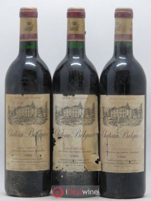 Château Belgrave 5ème Grand Cru Classé  1990 - Lot of 3 Bottles