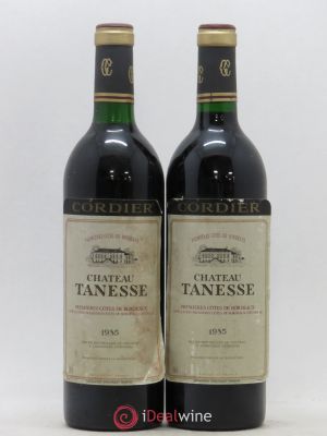 - Premières Côtes-de-Bordeaux Château Tanesse 1985 - Lot of 2 Bottles