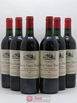 Saint-Émilion Château Tour De Corbin Despagne 1990 - Lot of 6 Bottles