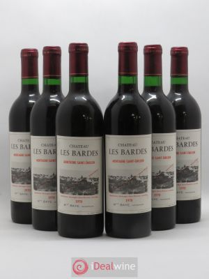Montagne Saint-Émilion Château Les Bardes 1970 - Lot of 6 Bottles
