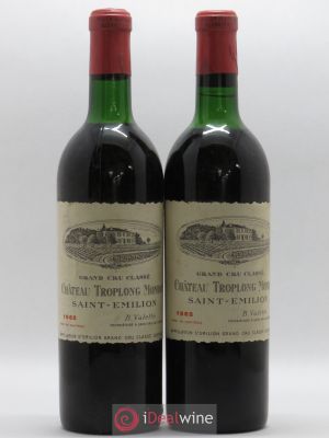 Château Troplong Mondot 1er Grand Cru Classé B  1962 - Lot of 2 Bottles