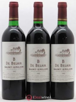 Saint-Émilion B de Belair 1985 - Lot of 3 Bottles