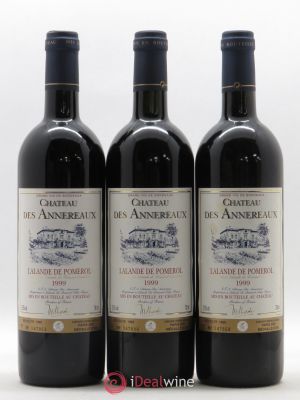 Château Annereaux (no reserve) 1999 - Lot of 3 Bottles