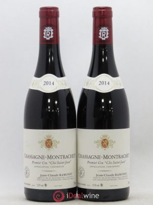 Chassagne-Montrachet 1er Cru Clos Saint-Jean Ramonet (Domaine) (no reserve) 2014 - Lot of 2 Bottles