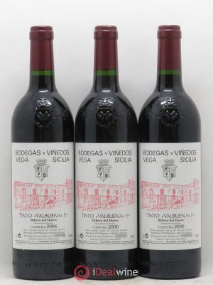 Ribera Del Duero DO Vega Sicilia Valbuena 5º ano Alvarez  2006 - Lot of 3 Bottles