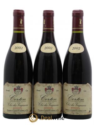 Corton Grand Cru Clos Des Vergennes Cachat Ocquidant 2002 - Lot de 3 Bottles