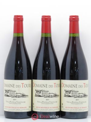 IGP Vaucluse (Vin de Pays de Vaucluse) Domaine des Tours E.Reynaud  2011 - Lot de 3 Bouteilles