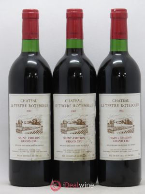 Château Tertre Roteboeuf  1982 - Lot of 3 Bottles