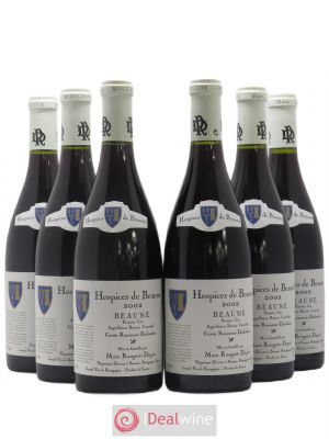 Beaune 1er Cru Cuvée Rousseau Deslandes Hospices de Beaune Marc Rougeot-Dupin 2002 - Lot of 6 Bottles