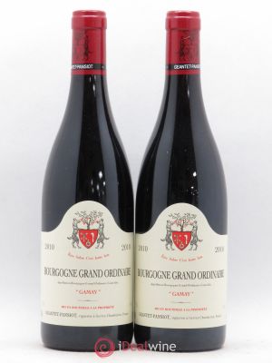 Bourgogne Grand Ordinaire Gamay Geantet Pansiot (no reserve) 2010 - Lot of 2 Bottles