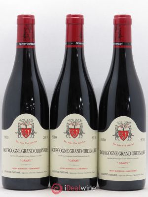 Bourgogne Grand Ordinaire Gamay Geantet Pansiot (no reserve) 2010 - Lot of 3 Bottles
