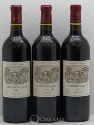 Carruades de Lafite Rothschild Second vin  2009 - Lot de 3 Bouteilles