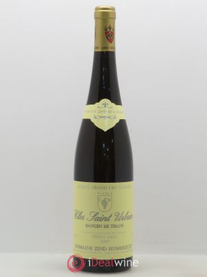 Pinot Gris Grand Cru Rangen de Thann Zind-Humbrecht (Domaine) Clos Saint Urbain 2009 - Lot de 1 Bouteille