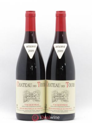 Vacqueyras Château des Tours E.Reynaud  2009 - Lot of 2 Bottles