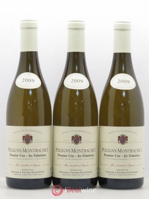 Puligny-Montrachet 1er Cru Les Folatières Bernard et Thierry Glantenay (Domaine)  2009 - Lot of 3 Bottles