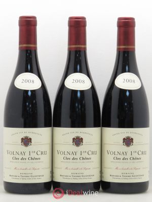 Volnay 1er Cru Clos des Chênes Bernard et Thierry Glantenay (Domaine)  2008 - Lot of 3 Bottles