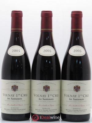 Volnay 1er Cru Les Santenots Bernard et Thierry Glantenay (Domaine)  2005 - Lot of 3 Bottles