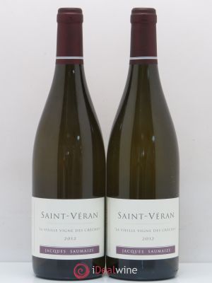 Saint-Véran La vieille vigne des crèches Jacques et Nathalie Saumaize (no reserve) 2012 - Lot of 2 Bottles