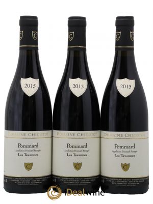 Pommard Les Tavannes Chicotot 2015 - Lot of 3 Bottles