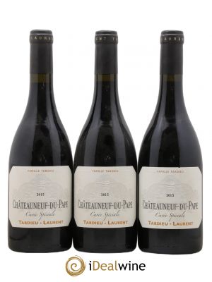 Châteauneuf-du-Pape Tardieu-Laurent Cuvée spéciale Famille Tardieu  2015 - Lot of 3 Bottles