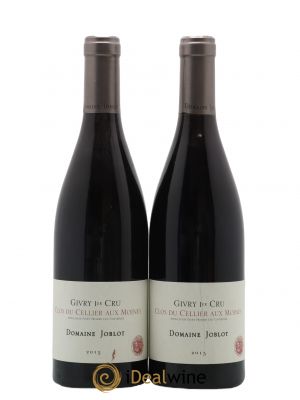 Givry 1er Cru Clos du Cellier aux Moines Joblot (Domaine)  2015 - Lot of 2 Bottles