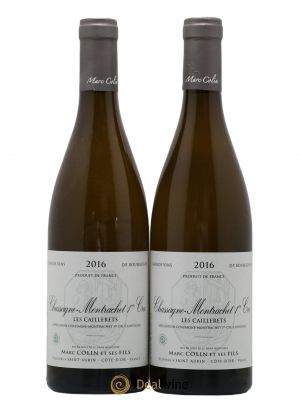 Chassagne-Montrachet 1er cru Les Caillerets Marc Colin & Fils  2016 - Lot of 2 Bottles