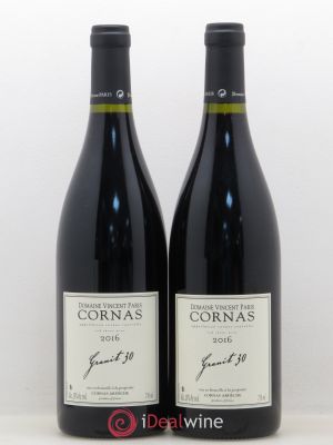 Cornas Granit 30 Vincent Paris  2016 - Lot of 2 Bottles