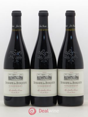 Gigondas Domaine des Bosquets (no reserve) 2014 - Lot of 3 Bottles