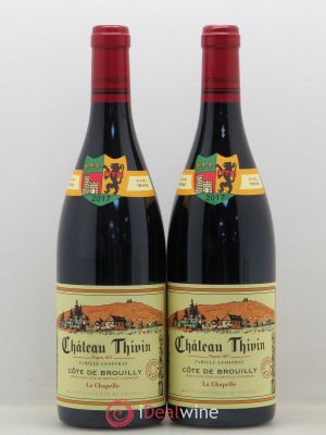 Côte de Brouilly Cuvée La Chapelle Château Thivin  2017 - Lot of 2 Bottles