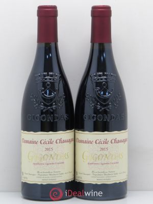Gigondas Cécile Chassagne (no reserve) 2015 - Lot of 2 Bottles