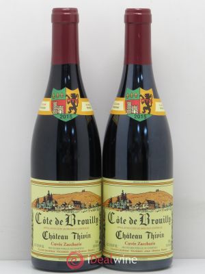 Côte de Brouilly Cuvée Zaccharie Château Thivin (no reserve) 2015 - Lot of 2 Bottles