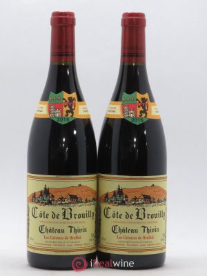 Côte de Brouilly Les Griottes de Brulhié Château Thivin (no reserve) 2016 - Lot of 2 Bottles