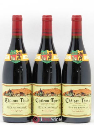 Côte de Brouilly Les 7 Vignes Château Thivin (sans prix de réserve) 2017 - Lot de 3 Bouteilles