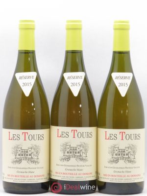 IGP Vaucluse (Vin de Pays de Vaucluse) Les Tours Grenache Blanc E.Reynaud (sans prix de réserve) 2015 - Lot de 3 Bouteilles