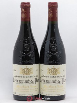 Châteauneuf-du-Pape Les Arpents des Contrebandiers Mas Saint-Louis  2016 - Lot of 2 Bottles