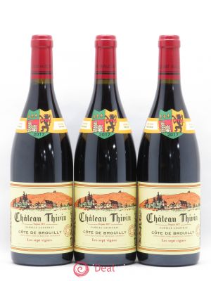 Côte de Brouilly Les 7 Vignes Château Thivin (sans prix de réserve) 2017 - Lot de 3 Bouteilles
