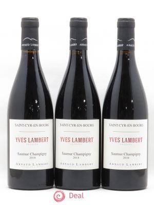Saumur-Champigny Yves Lambert Domaine Arnaud Lambert (sans prix de réserve) 2018 - Lot de 3 Bouteilles