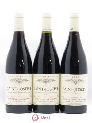 Saint-Joseph Jean-Claude Marsanne (Domaine)  2016 - Lot of 3 Bottles