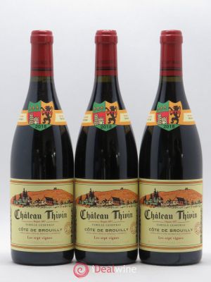 Côte de Brouilly Les 7 Vignes Château Thivin (sans prix de réserve) 2018 - Lot de 3 Bouteilles