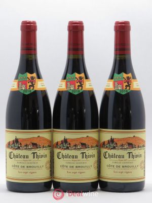Côte de Brouilly Les 7 Vignes Château Thivin (sans prix de réserve) 2018 - Lot de 3 Bouteilles