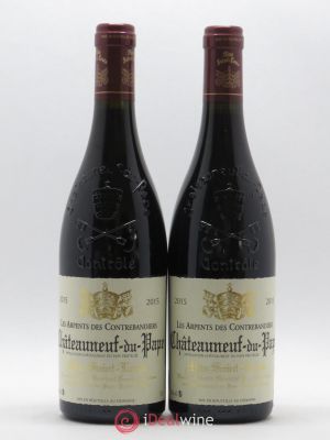 Châteauneuf-du-Pape Les Arpents des Contrebandiers Mas Saint-Louis (no reserve) 2015 - Lot of 2 Bottles